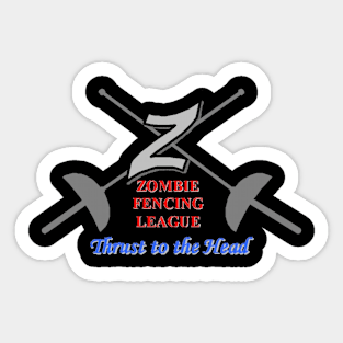 Zombie Fencing League Sticker
